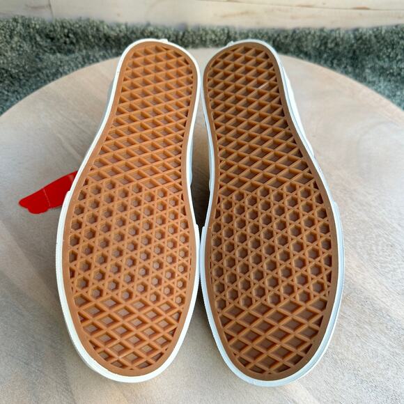 Vans Asher Checkerboard Roses Womens Slip Ons Size 9.5 Sepia Rose Sneakers - Picture 12 of 12